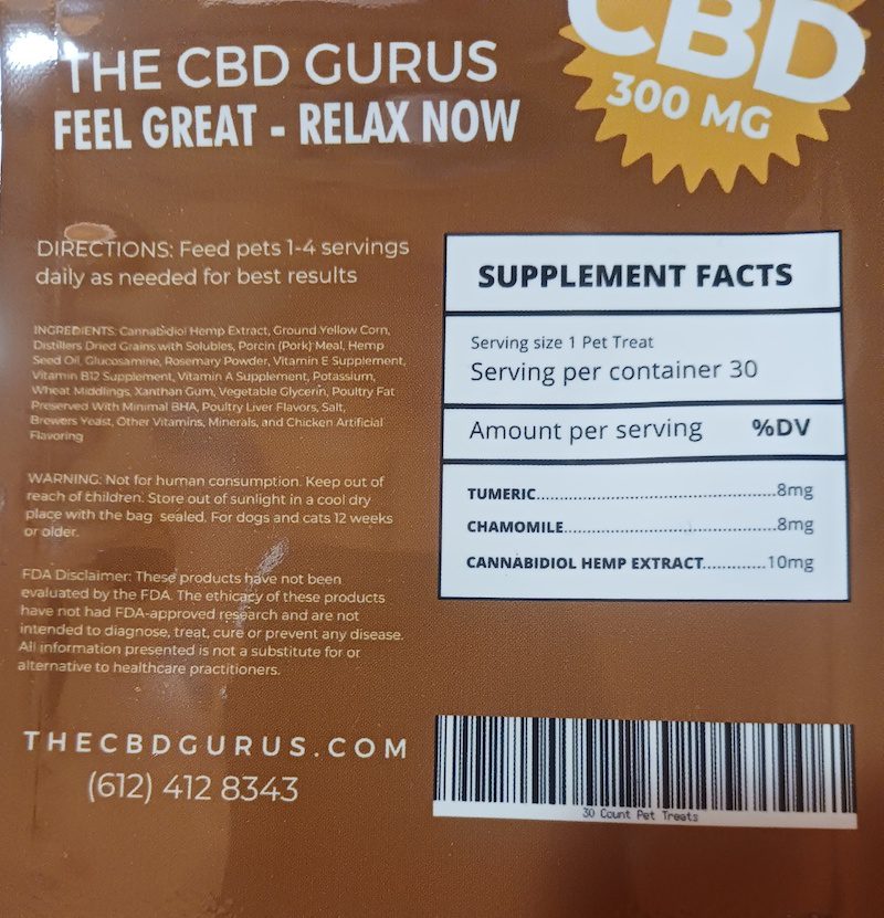 CBD Mobility Pet Treat (Chicken or Beef) 10mg CBD per Treat The CBD Gurus