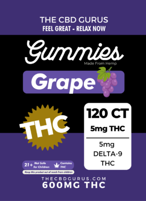 120ct 5mg THC Delta 9 Gummies
