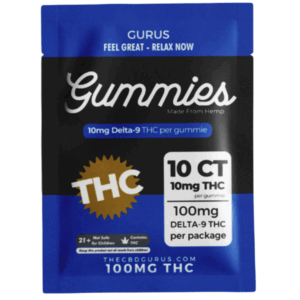 10ct Delta-9 THC Gummies 10mg THC per Gummie