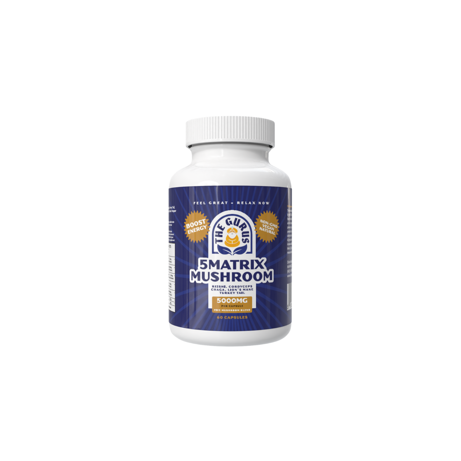 60ct 5 Matrix Mushroom with Turmeric & Pepper