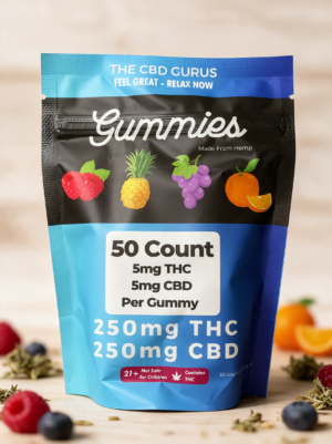 Full Spec 5mg CBD: 5mg D9 Gummies (50 Count)