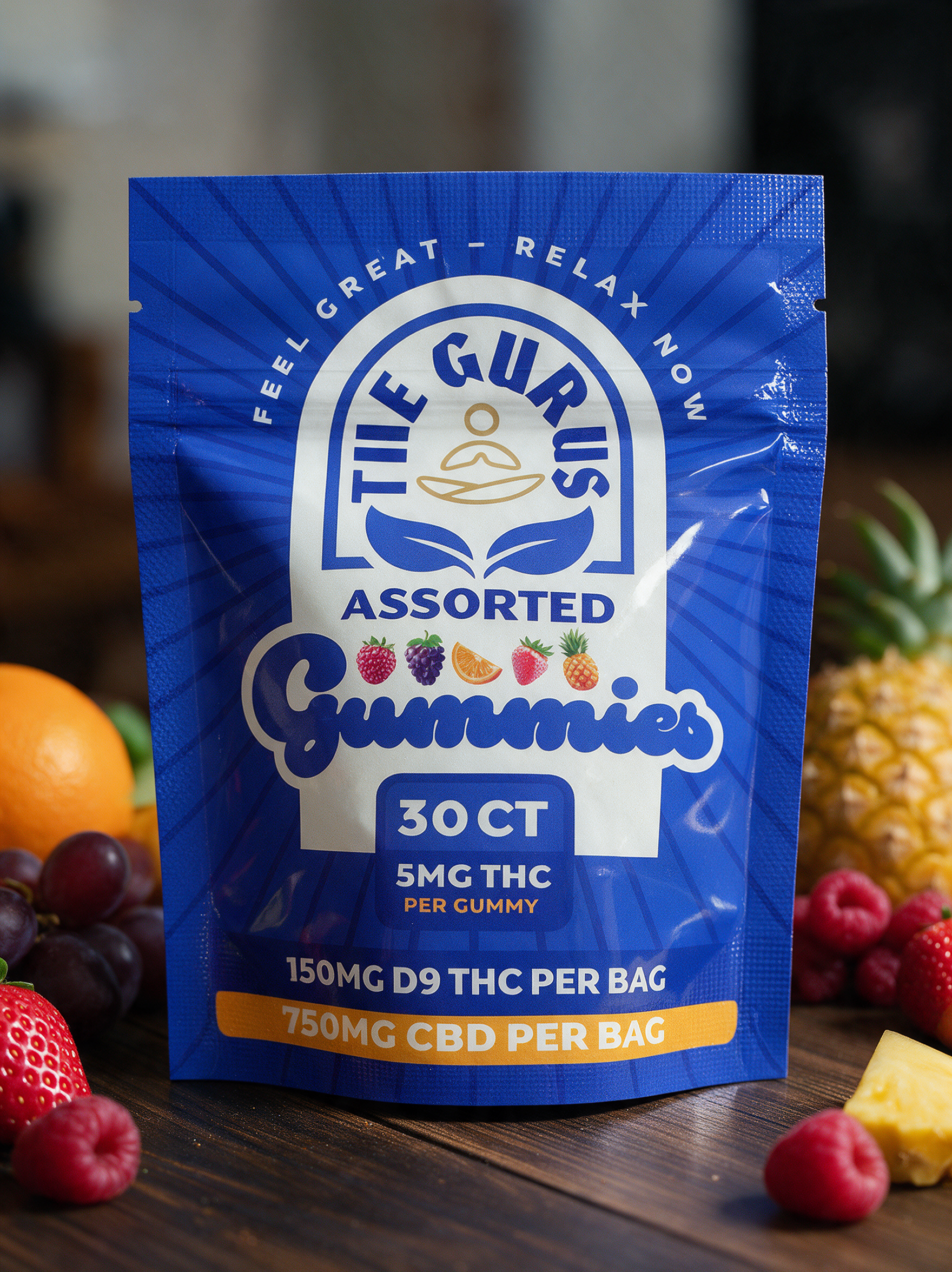 Assorted Delta 9 THC Gummies (30 Count Bag)