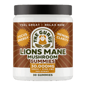 Lions Mane Mushroom 30,000mg (30ct) 25mg CBG per Gummie