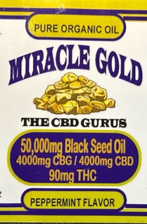 Miracle Gold 50,000mg THC Infused Black Seed Oil Double Size