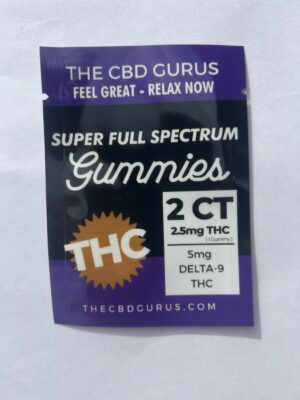 Super Full Spectrum Delta 9 Gummies 2ct - 2.5mg THC per Gummie