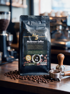 5 Mushroom Dark Ground Coffee (1lb)