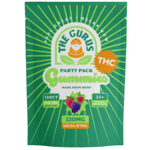 120ct Party Pack THC Gummies - 1mg THC per Gummie