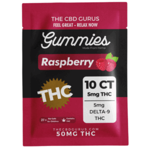 Full Spectrum Gummies Delta 9 THC (10)ct - 5 Flavors Available! - rasp