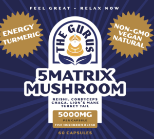 60ct 5 Matrix Mushroom with Turmeric & Pepper